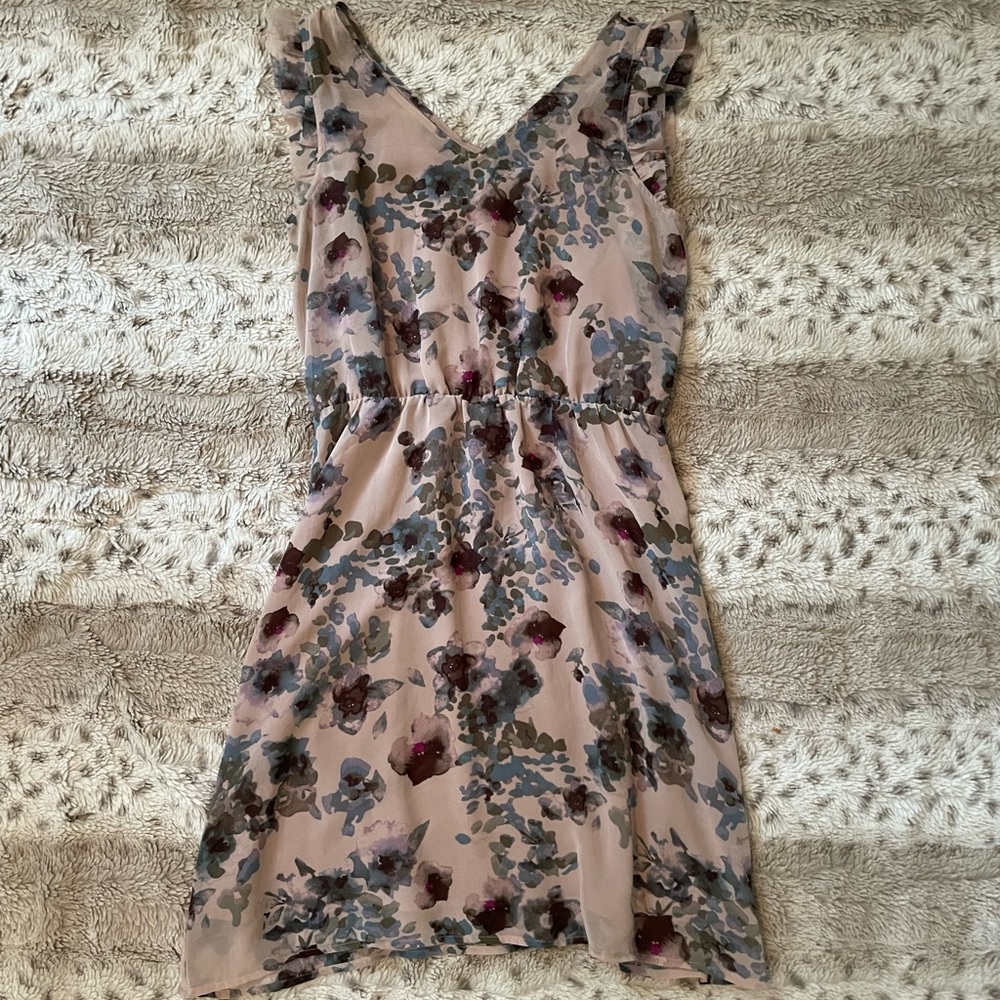 RW&CO Flower Print Dress Sz XS